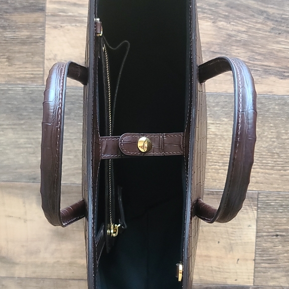 Little Liffner Tulip Croc Embossed Leather Tote - Picture 5 of 12